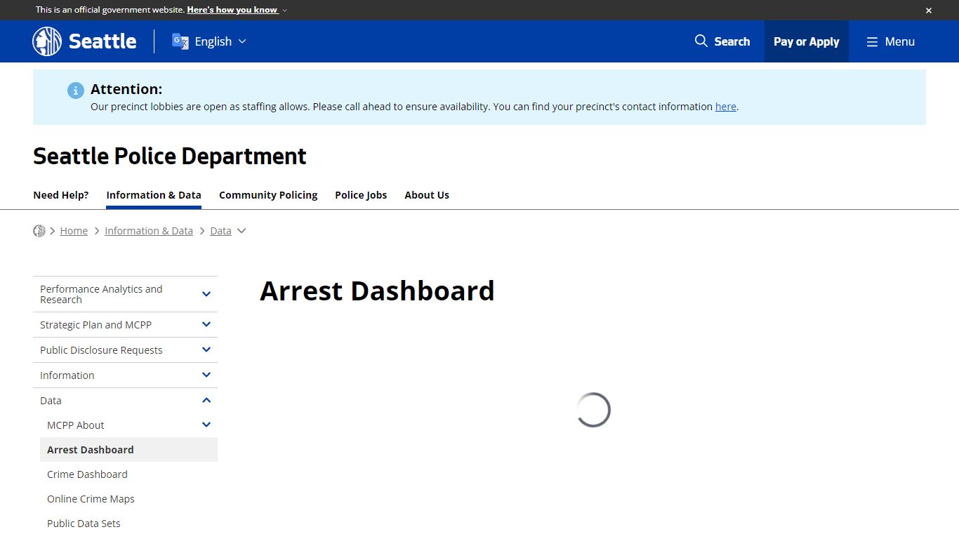 Arrest Dashboard - Police - Seattle.gov